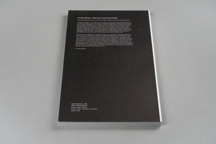 Ari Marcopoulos | Black Snow (3.2 seconds 60 fps) - KaPaBooks