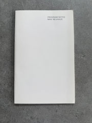 Max Neuhaus | Program Notes